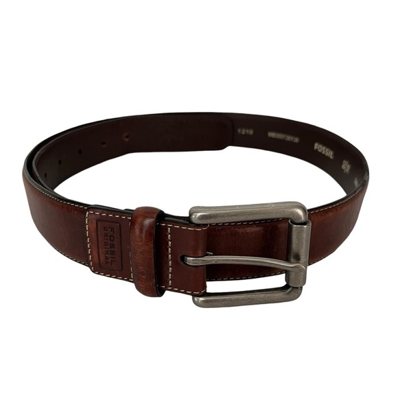 FOSSIL Brown Genuine Leather Belt Men's Size 90/36 MB350720136 Outdoors Work - Picture 12 of 12
